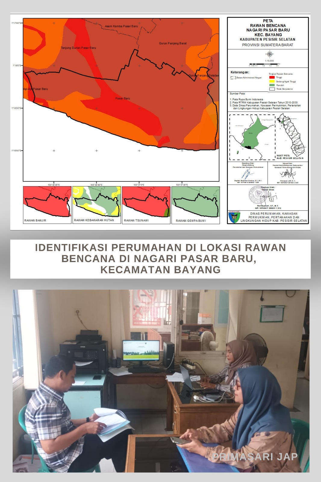 Identifikasi Perumahan di Lokasi Rawan Bencana di Nagari Pasar Baru, Kecamatan Bayang*