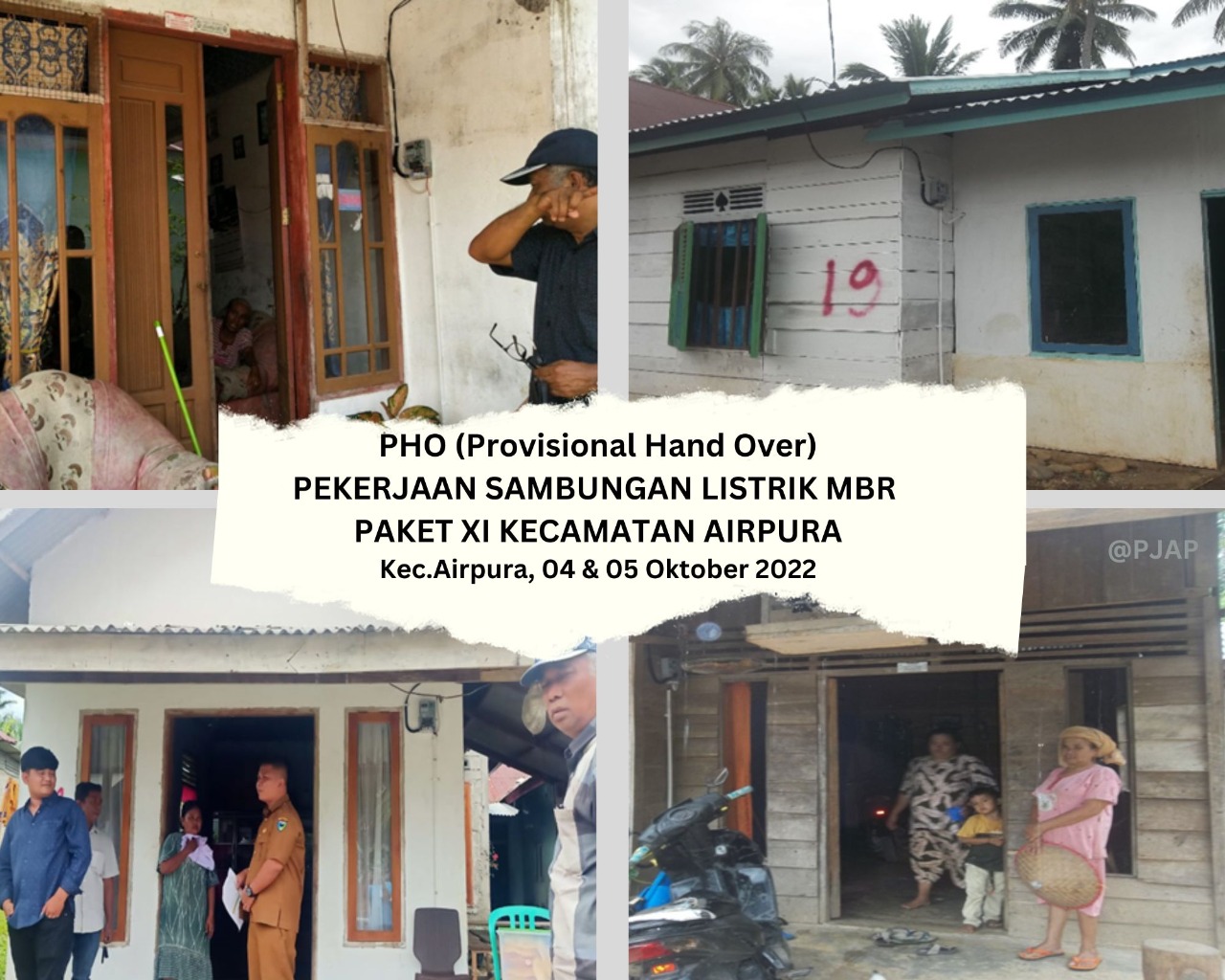 PHO (Provisional Hand Over) PEKERJAAN SAMBUNGAN LISTRIK MBR PAKET XI KEC. AIRPURA