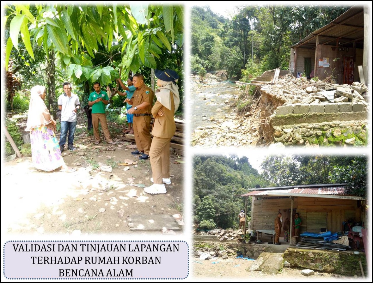 MELAKUKAN VALIDASI DAN TINJAUAN LAPANGAN TERHADAP RUMAH KORBAN BENCANA ALAM
