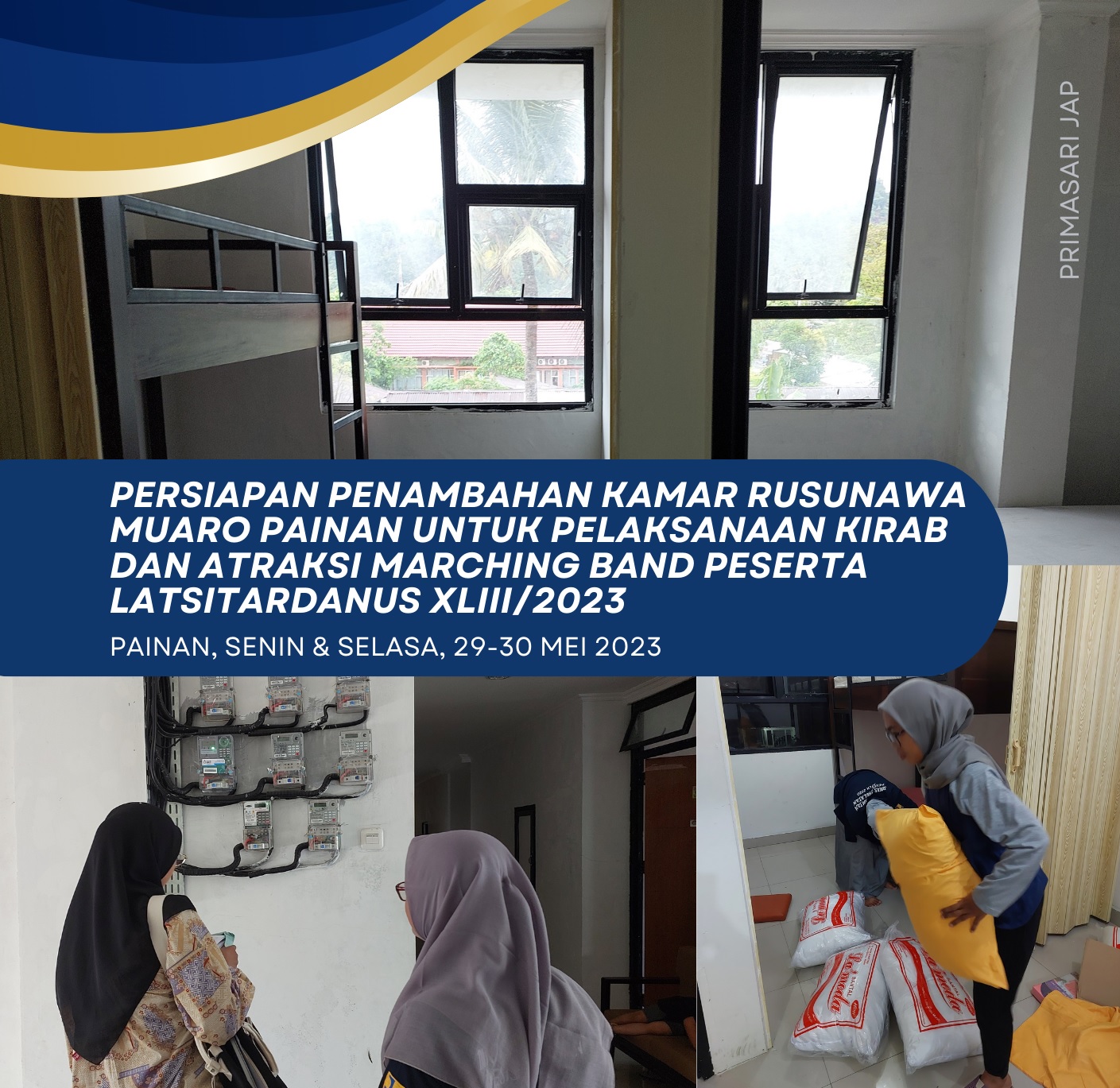 PERSIAPAN PENAMBAHAN KAMAR RUSUNAWA MUARO PAINAN