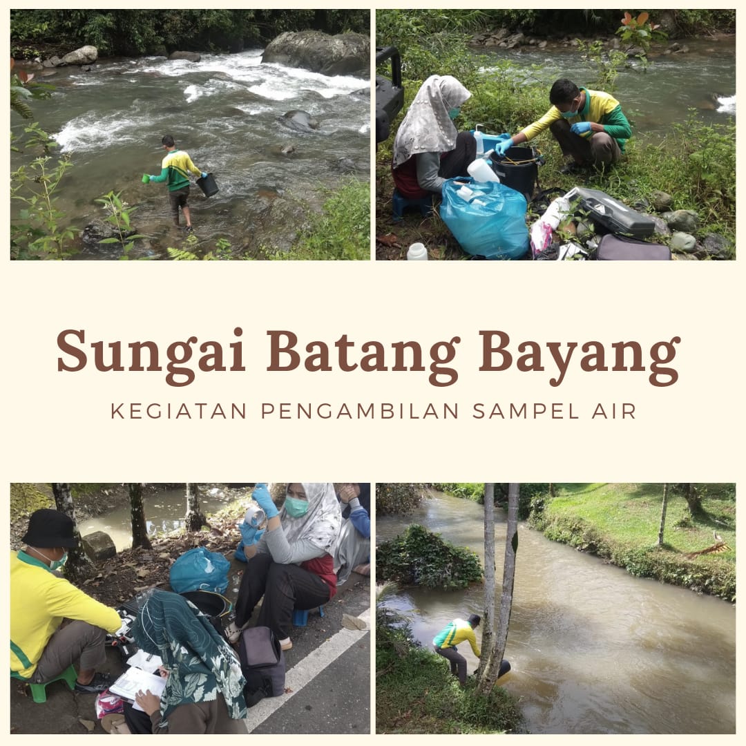 Pengambilan Sampel Air Sungai Batang Bayang dalam Rangka Pemantauan Kualitas Air