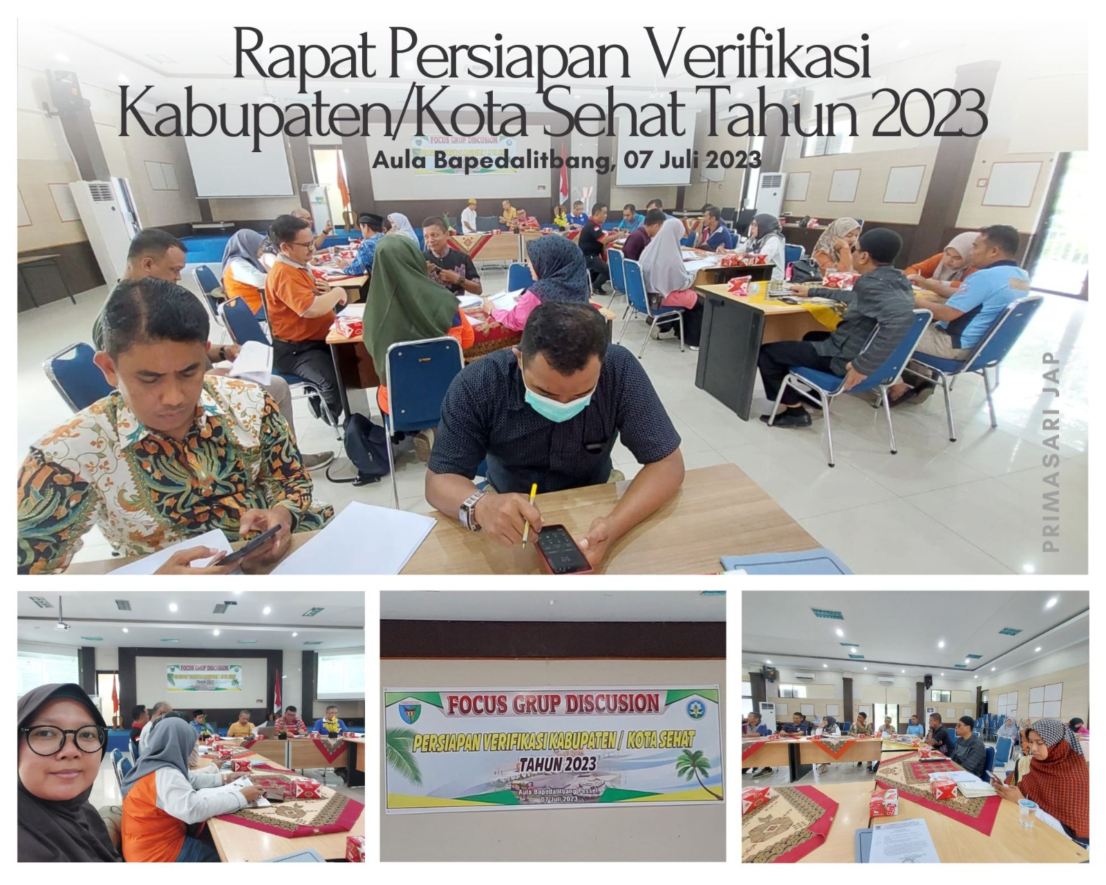 Rapat Persiapan Verifikasi Kabupaten/Kota Sehat Tahun 2023 Sago, 07 Juli 2023