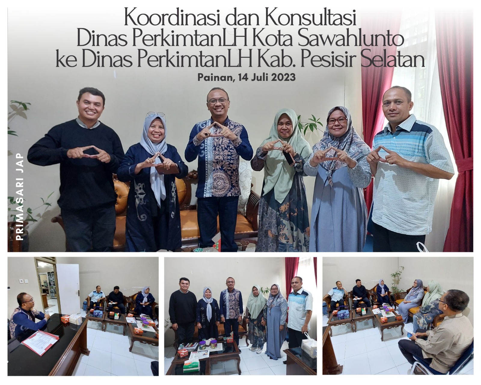 Koordinasi dan Konsultasi Dinas PerkimtanLH Kota Sawahlunto ke Dinas PerkimtanLH Kab. Pesisir Selata